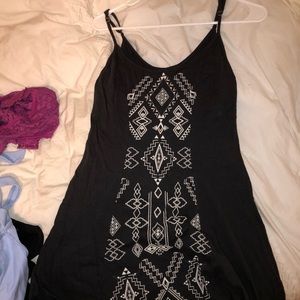 Billabong Charcoal and tribal print dress